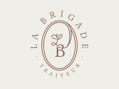 La Brigade - Catering & food services badge brand branding caterer catering custom type food logo logotype monogram ornement quality restaurant type typography wedding