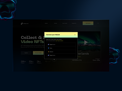 Video NFT Marketplace - Connect your wallet blockchain connectyourwallet crypto marketplace nft web3