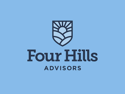 Four Hills Advisors Logo branding design identity logo