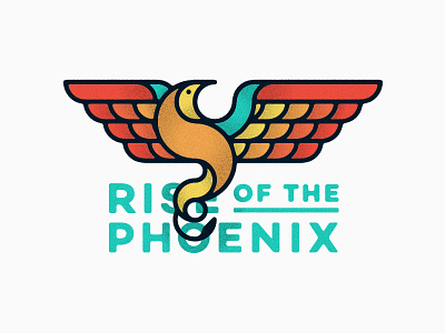 Rise of the Phoenix art direction bird color design illustration typography