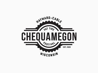 Chequamegon Fat Tire Festival Rebrand badge bicycling branding cycling identity logo mark