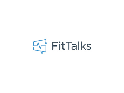 FitTalks Logo branding communication design fitness identity logo