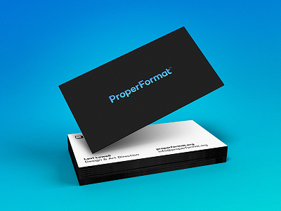 ProperFormat Business Cards business card design logo print