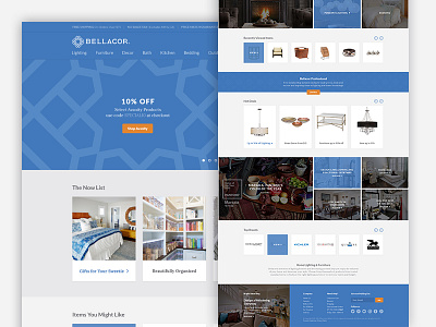 Responsive Homepage e commerce homegoods homepage interactive redesign responsive shop web design