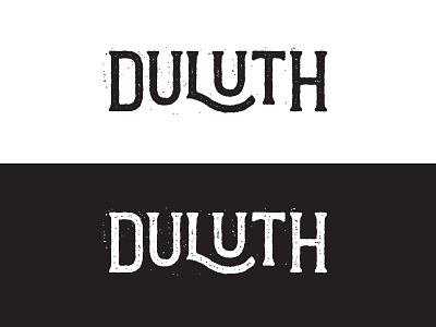 Duluth Typography distressed duluth hand lettered logo minnesota screen print texture type typography vintage wordmark