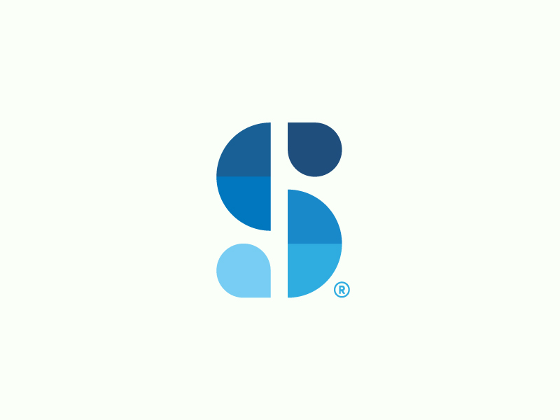 Another S blue brand mark branding color design icon identity logo mark