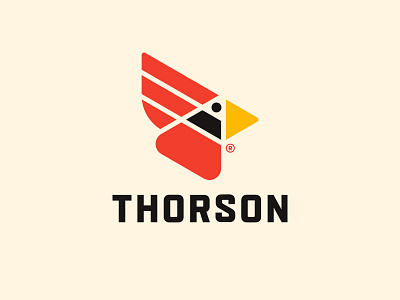 Thorson #3 bird branding cardinal design icon identity logo mark minnesota north small goods