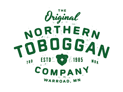 NTCo branding design distressed local logo minnesota typography vintage wordmark