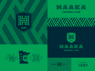 Haaka branding crest design identity lockup logo shield typography wordmark