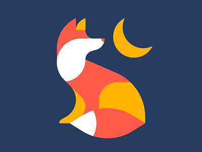 Night Fox **Updated** apparel branding color design fox identity logo screenprint