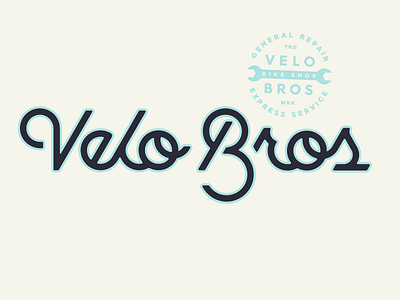 Velo Bros branding identity lettering logo logotype script typography wordmark