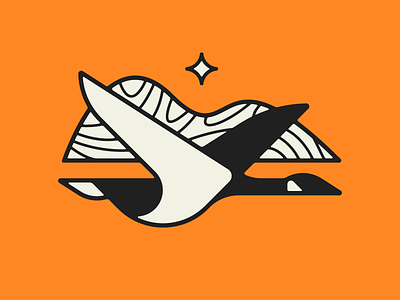 Northern Bound bird branding goose icon identity illustration logo north