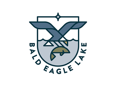 BEL V01 badge bird branding crest design eagle identity lake logo minnesota modern shield