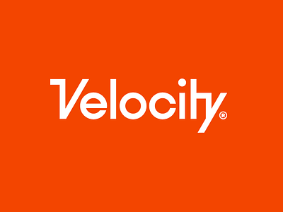 Velocity® branding custom type design geometric identity logotype modern packaging sans-serif sports typography wordmark