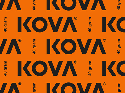 Kova® branding identity lockup logo typography vector wordmark