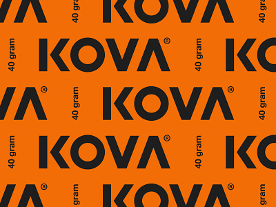 Kova® branding identity lockup logo typography vector wordmark