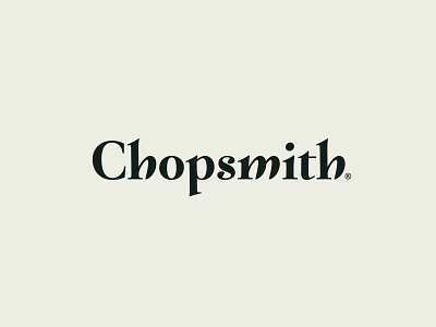 Chopsmith (Dead) branding color logo logo design logotype photography restaurant type typography