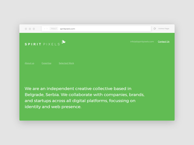 Simple & Clear agency clean landing simple typography website