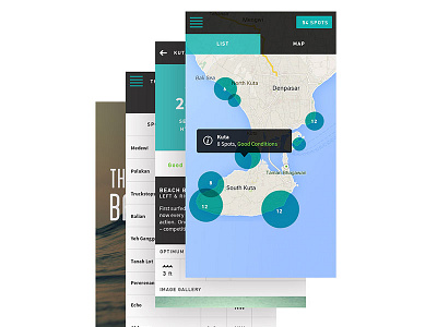 Bali Surf Project app design interface ios mobile ui ux