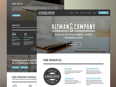 Altman & Co interface design mobile design responsive ui ux web design