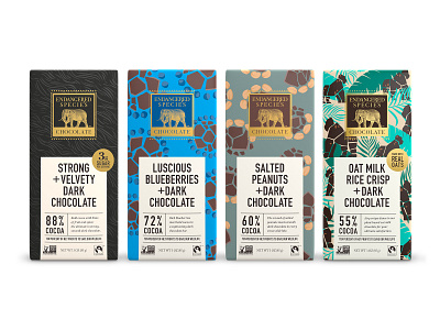 Endangered Species Chocolates Packaging