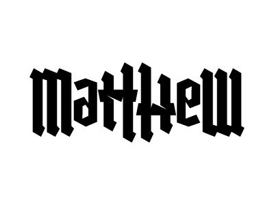 Matthew Ambigram ambigram design logo