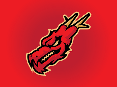 Dragon brand branding design illustration logo mascot mascot logo sports sports logo vector