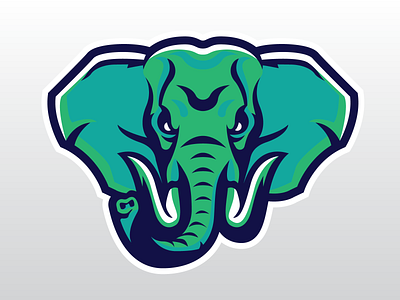 Elephant baseball basketball brand design football hockey illustration logo mascot soccer sports sports logo vector