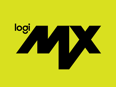 Logitch MX brand branding design icon logitech logo mouse mx typography vector