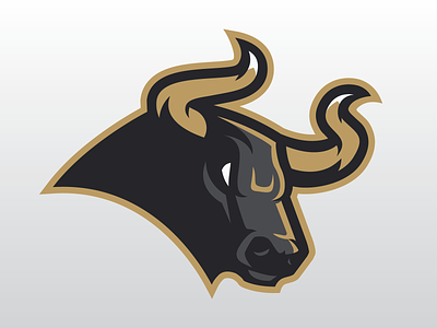 Bull - Redux baseball basketball brand bull design football gold hockey illustration logo mascot soccer sports sports logo