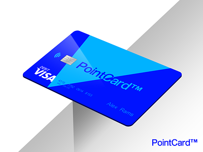 PointCard in Cobalt/Baby Blue blue brand branding card cobalt creditcard desgin graphic design pointcard
