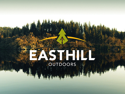 Easthill Outdoors Logo branding camping fishing hunting logo