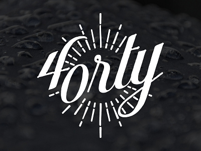 Forty 40 brand branding forty identity logo workmark
