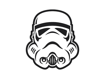 Stormtrooper black dark side icon illustration imperial logo star star wars stormtrooper wars white