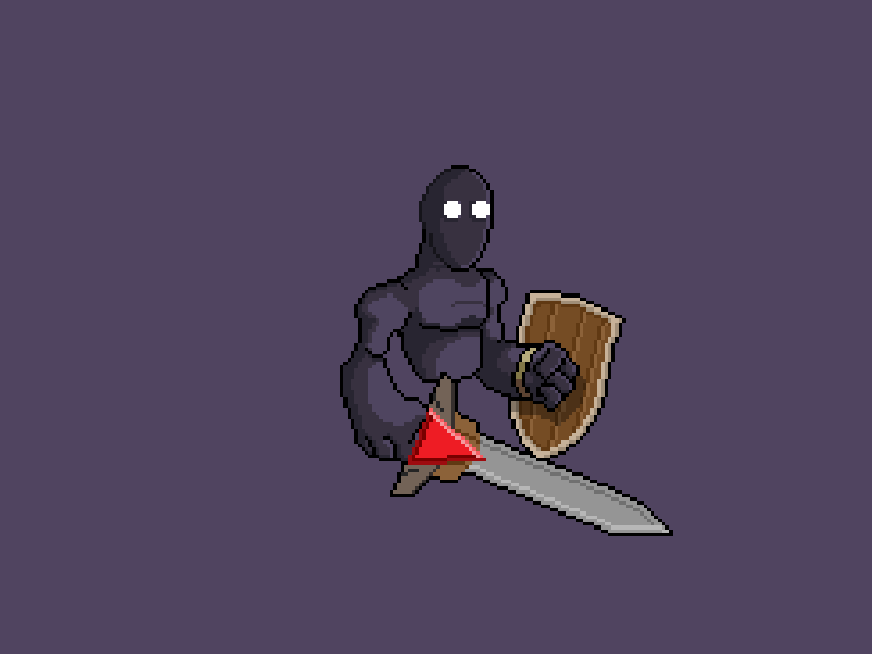 Swordsmen animated game pixel wip