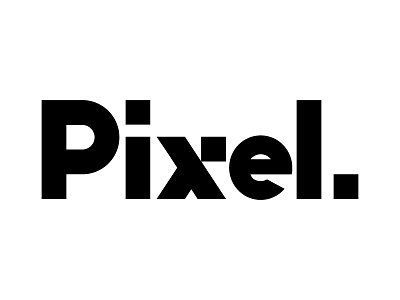 Pixel brand icon logo pix pixel wordmark