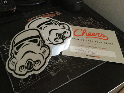 Stormtrooper Helmet Sticker sticker sticker mule