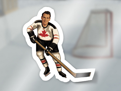 Good Ol' Hockey Game canada hockey old retro sports sticker sticker mule vintage vinyl