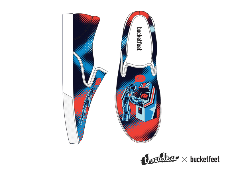 Earth Defender Shoes Threadless X Bucketfeet By Matthew Bell On