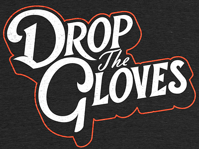 Drop The Gloves apparel brand canada clothing design hockey lettering logo shirt sports sports logo typography