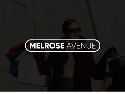 Melrose Avenue Logo clothing company logo design fashion fast fasion fast fasion logo minimal logo simple womens