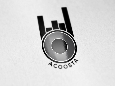 Acoosta artist company logo logo minimal logo music speaker