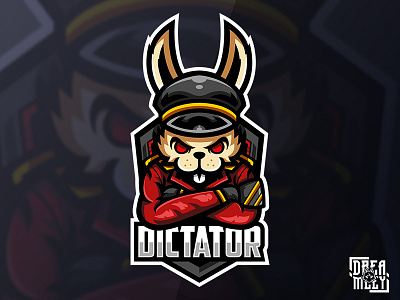 DICTATOR BUNNY MASCOT LOGO ESPORT/SPORT brand character esport esport logo fortnite game illustration logo mascot mascot logo