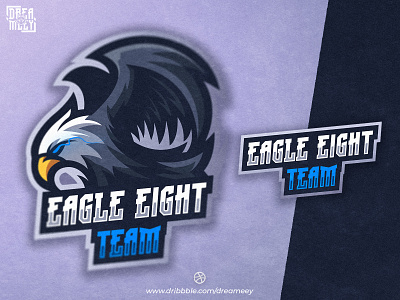 Eagle Eight Team Mascot Logo brand eagle eagle logo esport esport logo falcon game gaming gaming logo hawk logo mascot mascot logo sport streaming twitch twitch logo