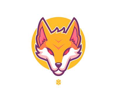 Fox mascot illustration. 🦊🔥