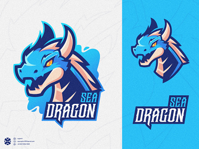 Sea Dragon beast brand branding cartoon character design dragon dragon logo esport illustration legend animal logo mascot mascot logo monster mythology