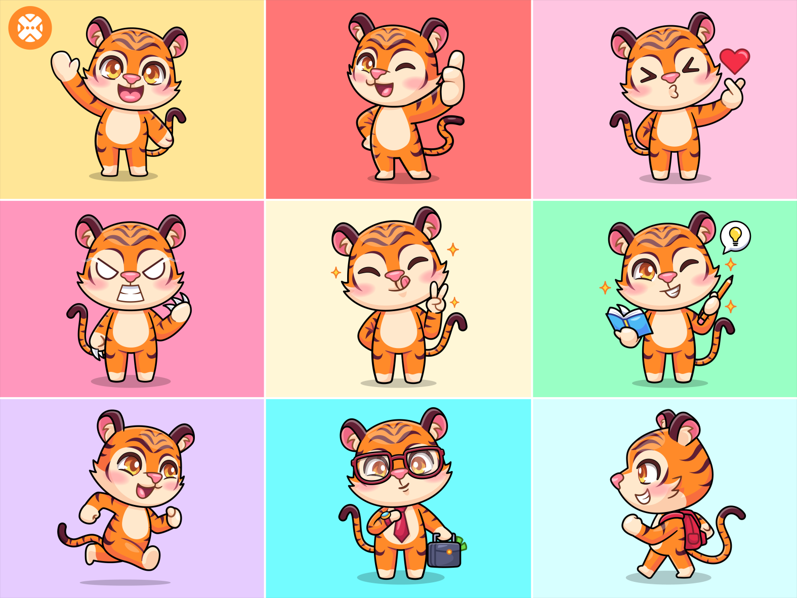 Tiger character by Agung - Gunggoo on Dribbble