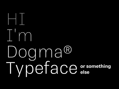 Dogmatic typeface typefacesfromhell
