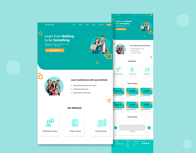Study point Landing Page figma online ui user interface web design