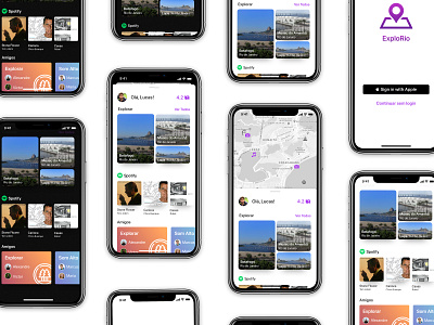 ExploRio app design ui ux